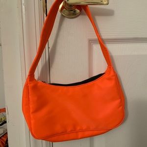 Orange shoulder bag